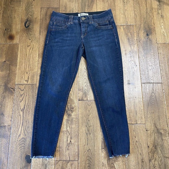 Democracy Denim - Democracy Jeans Womens 6 Ab Technology Skinny Ankle Jegging Dark Wash Raw Hem